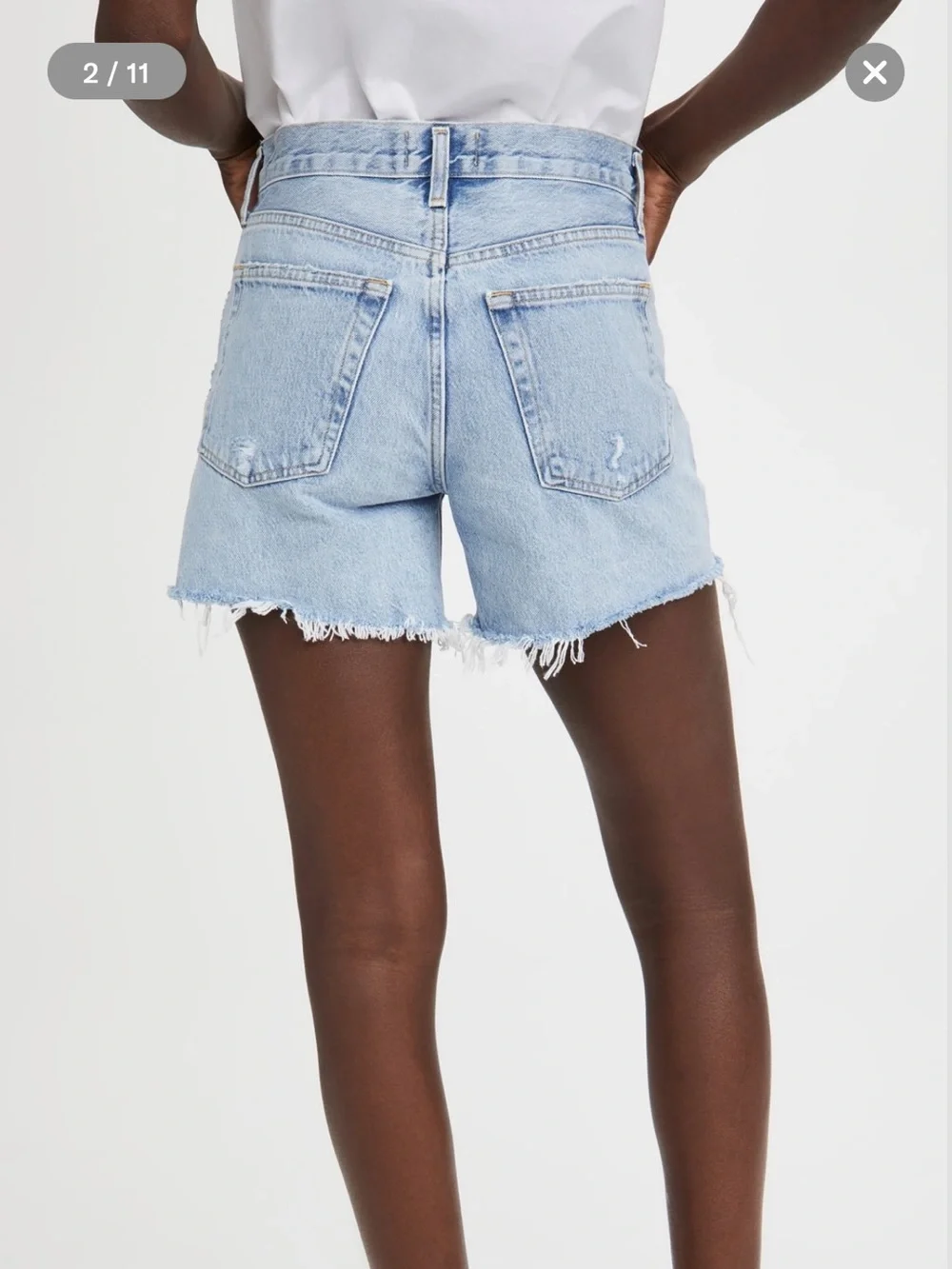 AGOLDE Parker Long Shorts in Swapmeet NWT